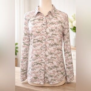 CROWN & IVY WILD CAT SHIRT